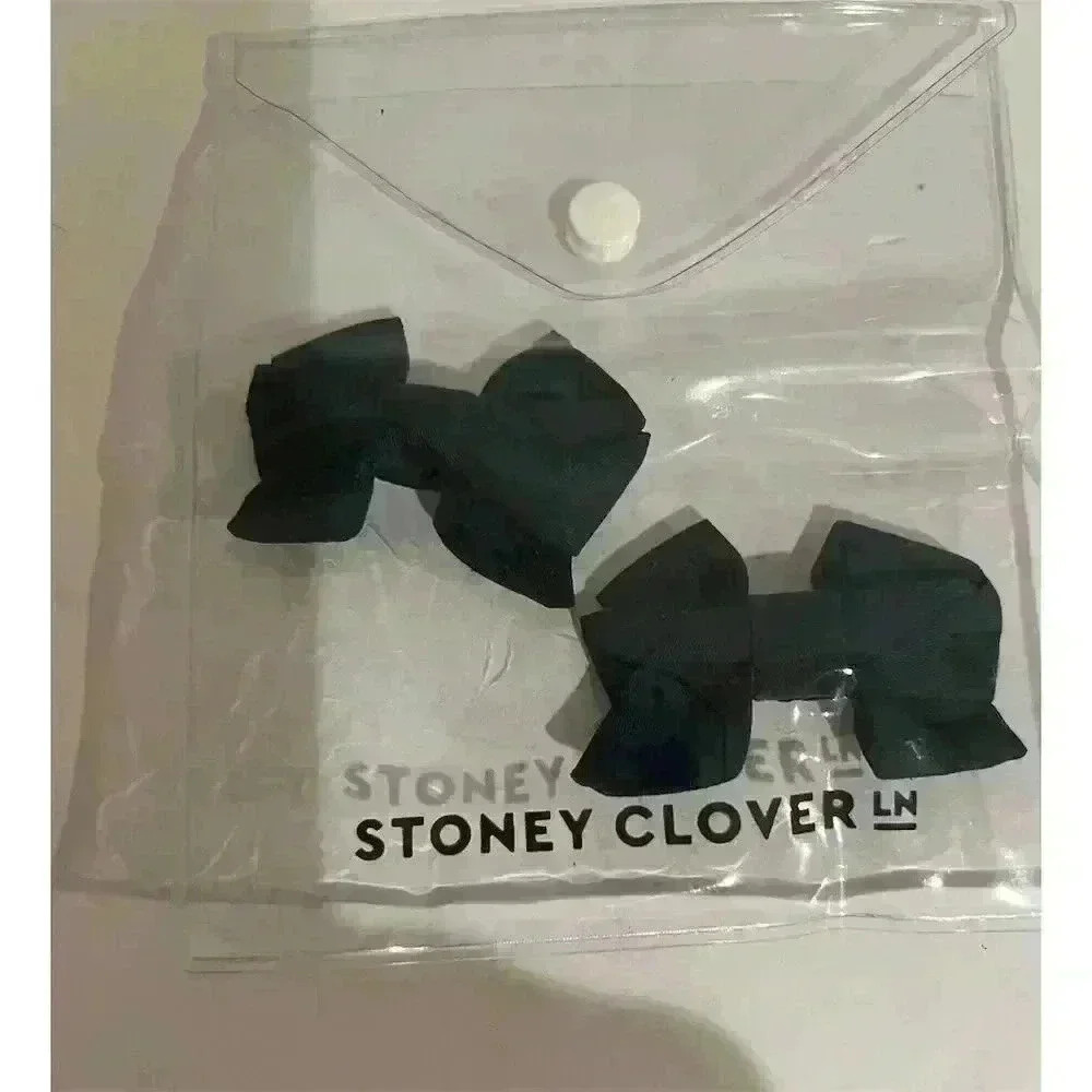 Stoney Clover Lane mini Bow Hair Clips sapphire Pack of 2